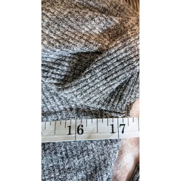 Madewell Grey Ribbed Knit Mini Dress Mock Neck Small - Picture 10 of 10
